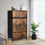 Tall 5-Drawer Chest for Bedroom and Living Room