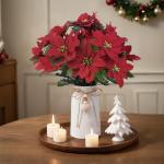 Boho Ceramic Vase with Jute Rope Charm