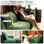 Green Oversized Modular U-Shaped Sectional Sofa