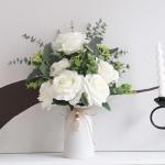 Boho Ceramic Vase with Jute Rope Charm