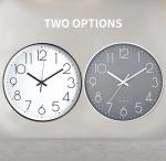 Silent Modern Quartz Wall Clock for Home or Office