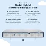 Serta Sleeptrue 11" Queen Hybrid Mattress, Cooling