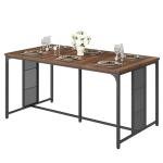 YATINEY 63" Industrial Dining Table for 6-8