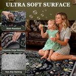 Vintage Floral Washable 8x10 Area Rug