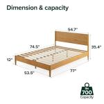 Zinus Allen Mid Century Wood Bed Frame, Full
