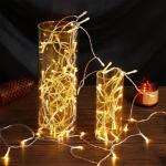 Set of 4 Clear Glass Cylinder Vases