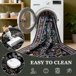 Vintage Floral Washable 8x10 Area Rug