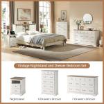 Farmhouse 4-Piece Bedroom Set with Nightstands