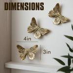 Vintage 3D Butterfly Wall Decor Set of 3