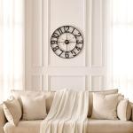 Vintage Black 14-Inch Silent Wall Clock