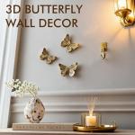 Vintage 3D Butterfly Wall Decor Set of 3