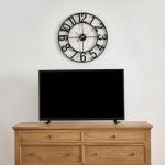 Vintage Black 14-Inch Silent Wall Clock