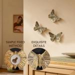 Vintage 3D Butterfly Wall Decor Set of 3