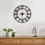 Vintage Black 14-Inch Silent Wall Clock