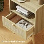 Nightstands Set of 2 with Charging Station