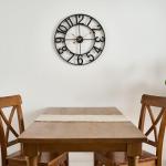 Vintage Black 14-Inch Silent Wall Clock