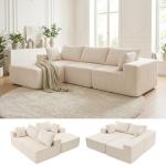 DUMOS 108" Cloud L-Shape Modular Sectional Sofa