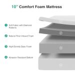 Novilla 10-Inch Queen Memory Foam Mattress