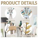 Metal Flower Wall Art - 4 Piece Set