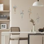 Metal Flower Wall Art - 4 Piece Set