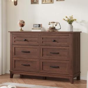GarveeHome 6-Drawer Wooden Dresser for Bedroom