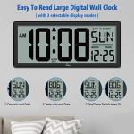Large 14.5'' Digital Wall Clock with Jumbo Numbers