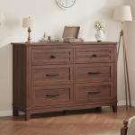 GarveeHome 6-Drawer Wooden Dresser for Bedroom