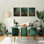 Moody Vintage Floral Wall Art Set of 3