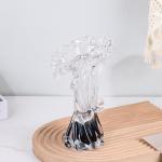 Blue and White Wave Glass Vases for Coastal Decor