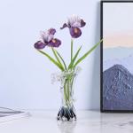 Blue and White Wave Glass Vases for Coastal Decor