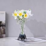 Blue and White Wave Glass Vases for Coastal Decor