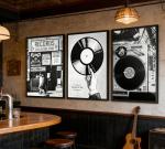 Retro Music Poster Wall Art Set for Home Decor