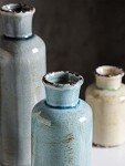 Rustic Ceramic Vase Set – Modern Farmhouse Decor