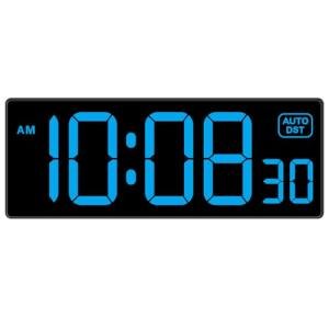 LED Wall Clock with Large Numbers and Dimmers