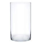 Clear Cylinder Glass Vase - 12" Tall Centerpiece