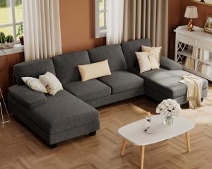 Furmax U-Shaped Sectional Sofa for Living Room