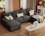 Furmax U-Shaped Sectional Sofa for Living Room