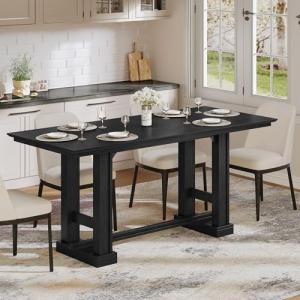 DWVO Farmhouse Dining Table for 6-8 People