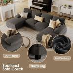 Furmax U-Shaped Sectional Sofa for Living Room