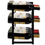 12-Bottle Freestanding Wine Rack and Holder