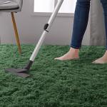 Fluffy Dark Green Shag Rug for Kids' Rooms