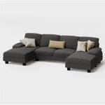 Furmax U-Shaped Sectional Sofa for Living Room