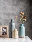 Rustic Ceramic Vase Set – Modern Farmhouse Decor