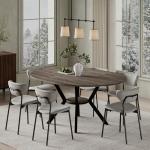 Extendable Round Dining Table for 4-6 People