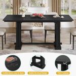 DWVO Farmhouse Dining Table for 6-8 People