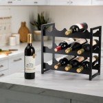 12-Bottle Freestanding Wine Rack and Holder