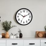 DAXSMY 12 Inch Silent Wall Clock - Black