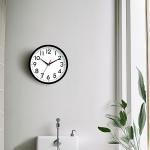 DAXSMY 12 Inch Silent Wall Clock - Black
