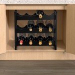 12-Bottle Freestanding Wine Rack and Holder