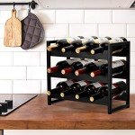 12-Bottle Freestanding Wine Rack and Holder